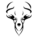 Abstract Deer Head