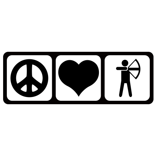Peace, Love, Archery - Click Image to Close