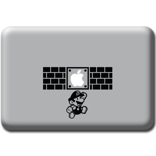 Mario Laptop Decal - Click Image to Close