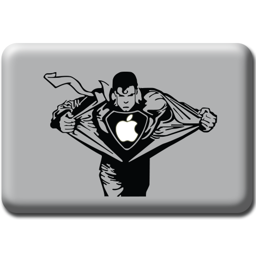 Superman Mac Decal - Click Image to Close