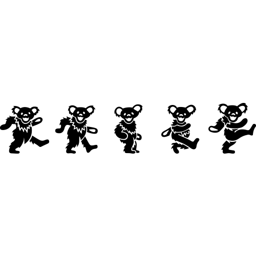 Grateful Dead Dancing Bears - Click Image to Close