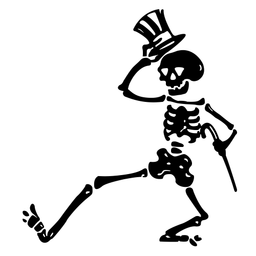Grateful Dead Dancing Skeleton - Click Image to Close