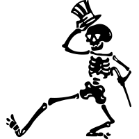 Grateful Dead Dancing Skeleton